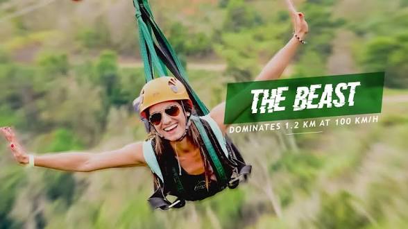 The Beast en Toro Verde Adventure Park, Orocovis, Puerto Rico